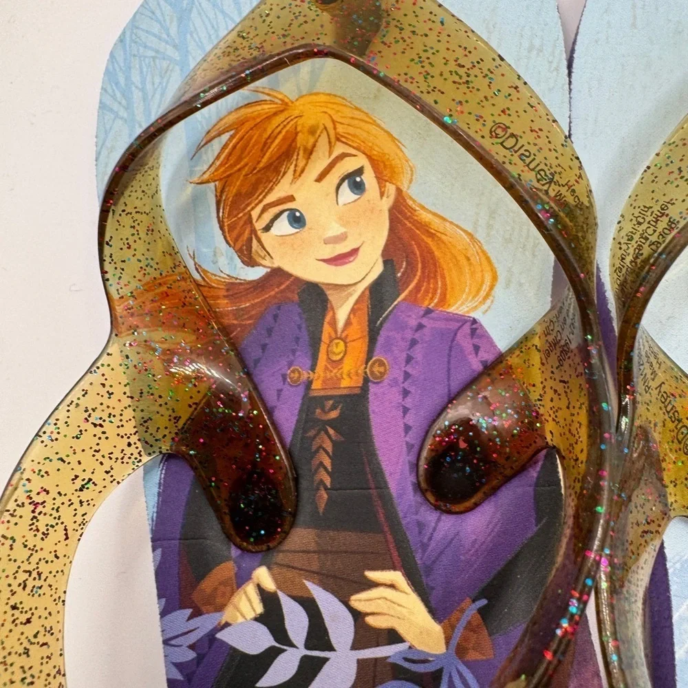 Disney Frozen Toddler 7 Girls Elsa & Anna Flip Flops Sandals